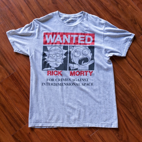 Adult Swim Other - Adult Swim Rick & Morty Wanted T-Shirt